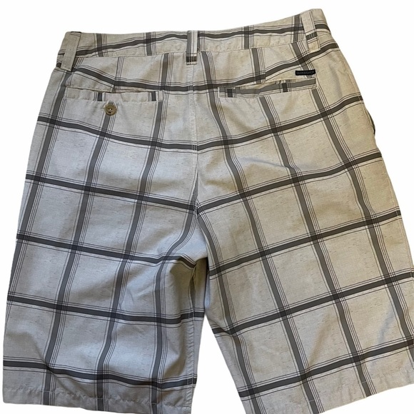Quicksilver Men’s Grey Plaid Regular Fit Casual 28” Hybrid Amphibian Sho… - Picture 6 of 8
